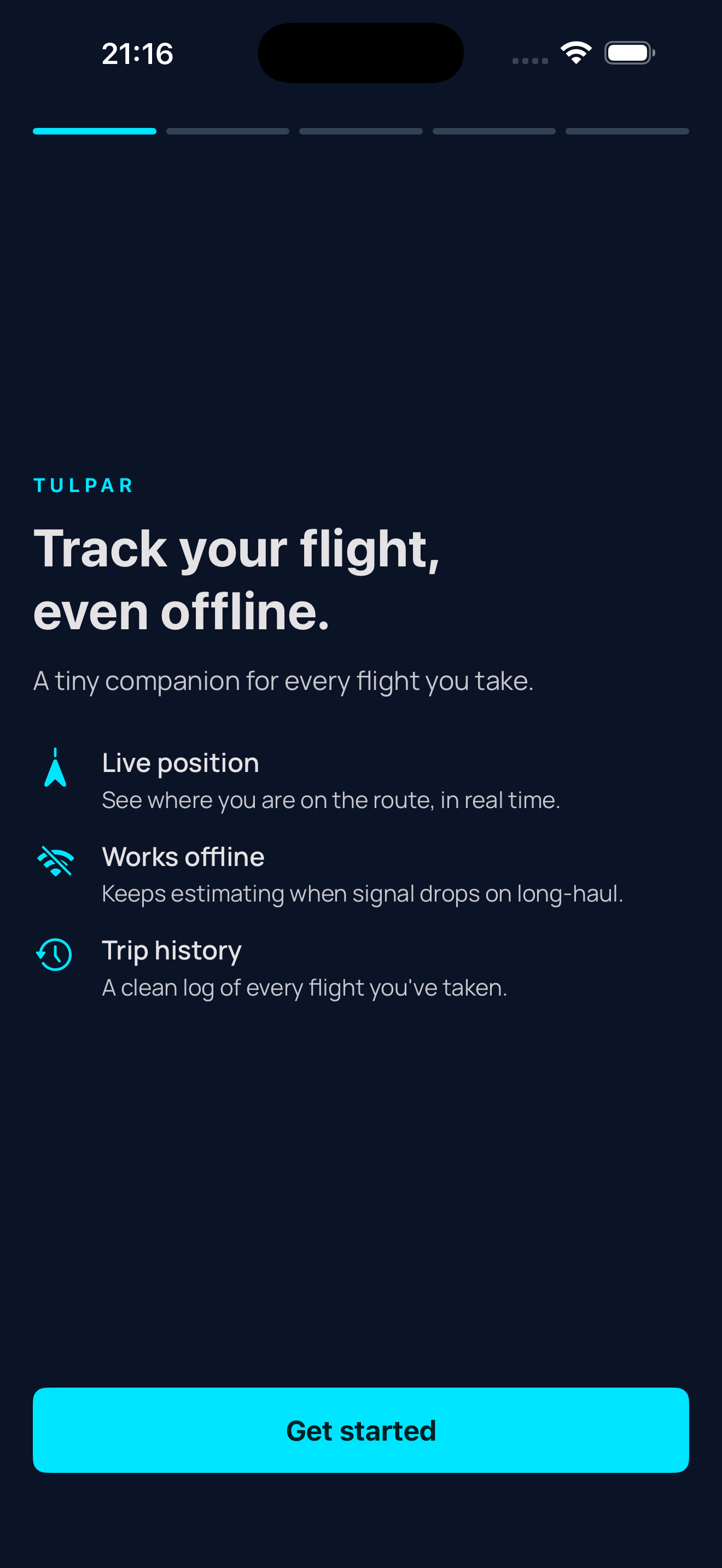 Tulpar welcome screenshot